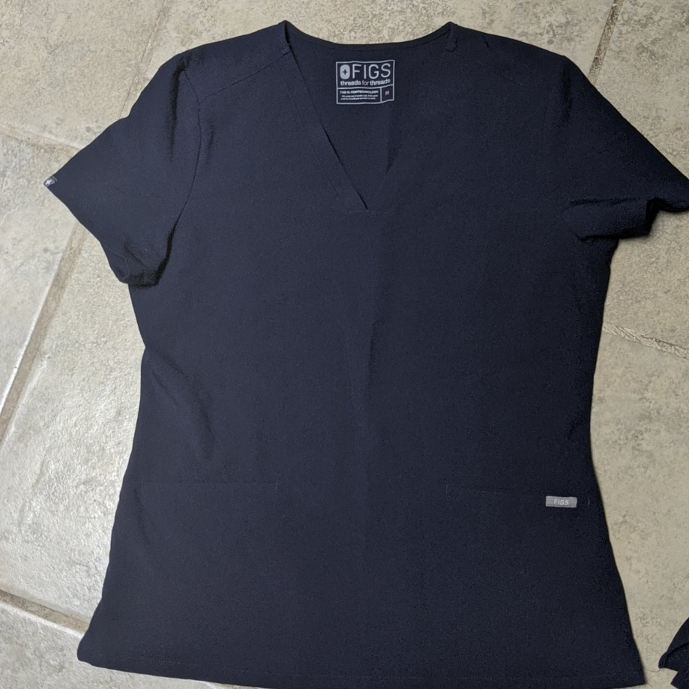 Navy Figs Scrub Tops